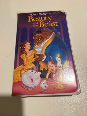 Beauty and the Beast 1992 VHS Tape Clamshell Case